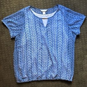 Christopher & Banks Print Blouse